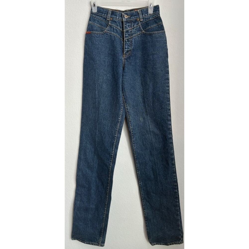 NWOT VINTAGE Lawman Western Bareback Womens Straight Leg Denim Size 5